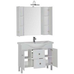 Тумба с раковиной Aquanet Стайл 105 белый 00181504 + 00177621