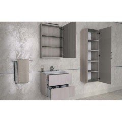 Тумба с раковиной Aquanet Алвита 60 ясень коимбро 00182734 + 00181907