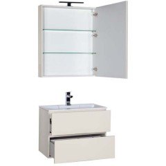 Зеркало-шкаф Aquanet Алвита 70 крем 00183980