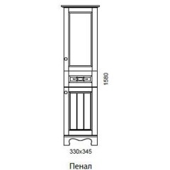 Пенал Aqualife Design Гент L