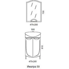 Комплект мебели Aqualife Design Иматра 50