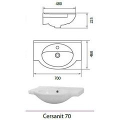Комплект мебели Aqualife Design Чикаго 70
