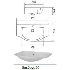 Комплект мебели Aqualife Design Лион 90