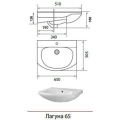 Комплект мебели Aqualife Design Берген 65