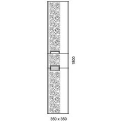 Пенал Edelform Edel 350 баклажан