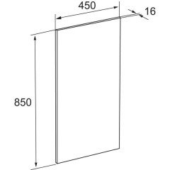 Зеркало Roca The Gap 45 ZRU9000090