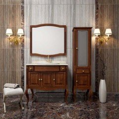 Комплект мебели Opadiris Лаура 100 орех с мраморной столешницей