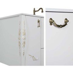 Комплект мебели Aquanet Виктория 120 белый глянец/золото 00184412
