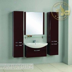 Тумба под раковину Акватон Ария 80 темно-коричневый 1A141701AA430