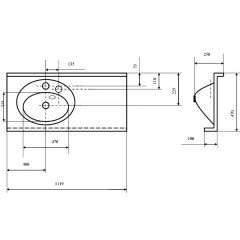 Комплект мебели Акватон Отель 120 L