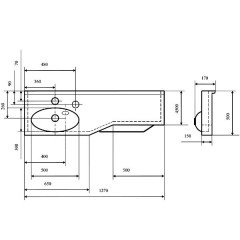 Комплект мебели Акватон Отель 127 L