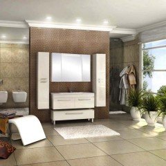 Комод Акватон Мадрид 120М белый 1A168803MA010