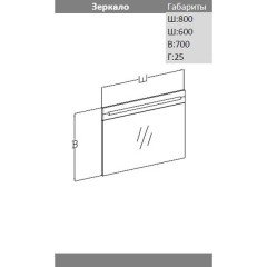 Комплект мебели Opadiris Форма 80 подвесная