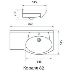 Комплект мебели Aqualife Design Иматра 82