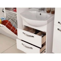 Тумба с раковиной Акватон Ария 50М белый 1A1400K0AA010