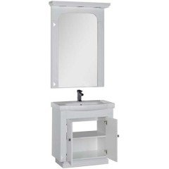 Тумба с раковиной Aquanet Фредерика 80 белый 00170095 + 00156667