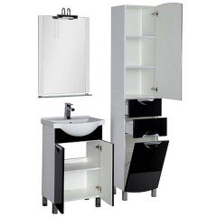 Комплект мебели Aquanet Асти 55 черный 00178436