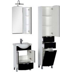 Комплект мебели Aquanet Асти 55 М черный 00180327