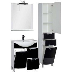 Комплект мебели Aquanet Асти 75 черный 00178431
