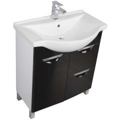 Комплект мебели Aquanet Асти 75 черный 00178431