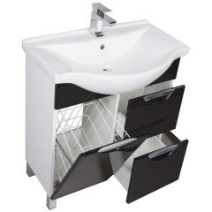 Комплект мебели Aquanet Асти 75 черный 00178431