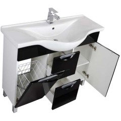 Комплект мебели Aquanet Асти 105 черный 00178434