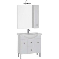 Зеркало-шкаф Aquanet Стайл 85 белый 00181506