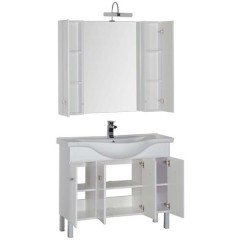 Тумба с раковиной Aquanet Стайл 105 белый 00181503 + 00177621