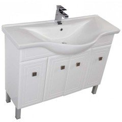 Тумба с раковиной Aquanet Стайл 105 белый 00181503 + 00177621