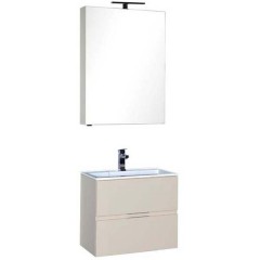 Зеркало-шкаф Aquanet Алвита 60 бежевый 00183974