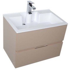 Тумба с раковиной Aquanet Алвита 70 капучино 00183987 + 00182523