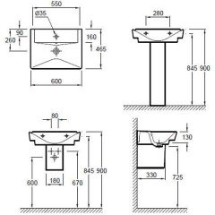 Раковина Jacob Delafon Reve E4802