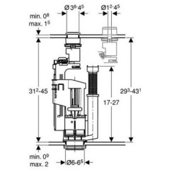 Сливной механизм Geberit 282.303.KD.1