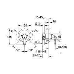 Смеситель Grohe Eurosmart 33556