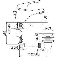 Смеситель для раковины Nobili Hera HE24118/1CR