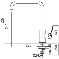 Смеситель для кухни Nobili Sky SY97134CR