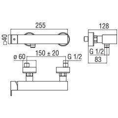 Смеситель для душа Nobili Ray RY00130CR