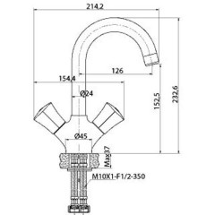 Смеситель для раковины Edelform Adel AD2800