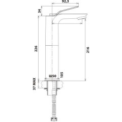 Смеситель для раковины Edelform Itum UM1802