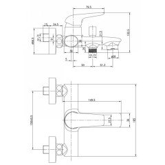 Смеситель для ванны Edelform Iris IR1810