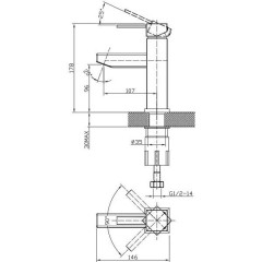 Смеситель для раковины Edelform Grano GR1800