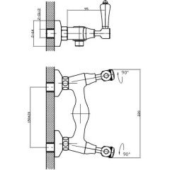 Смеситель для душа Edelform Lumier LM2812G
