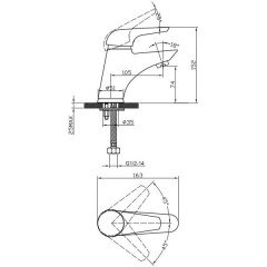 Смеситель для раковины Edelform Ocker OC1801