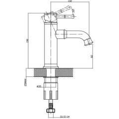 Смеситель для раковины Edelform Mollis ML1800B