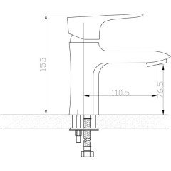 Смеситель для раковины Edelform Sienna SN1800