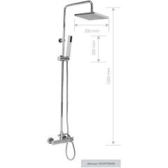 Душевая программа Teorema Square 2