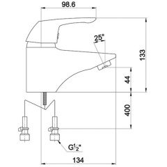 Смеситель для раковины Timo Zeta 0001F