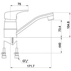 Смеситель для раковины Timo Standart 1931F new