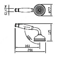 Ручной душ Migliore ML.RIC-33.109
