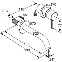 Смеситель для раковины Kludi Zenta 382440575